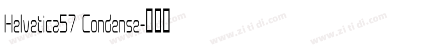 Helvetica57 Condense字体转换